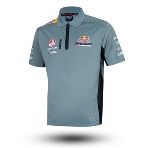 Picture of 2015 TEAM ZIP NECK POLO SHIRT GREY - MEN'S