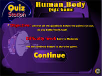Human body quiz