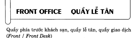 Hoc Tieng Anh Khach San