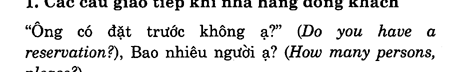 Hoc Tieng Anh Khach San
