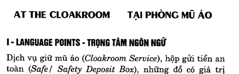 Hoc Tieng Anh Khach San
