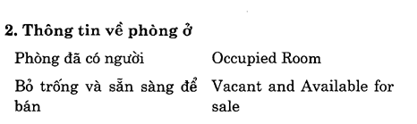 Hoc Tieng Anh Khach San