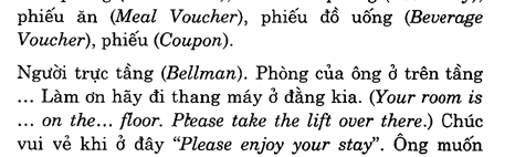 Hoc Tieng Anh Khach San