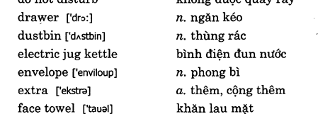 Hoc Tieng Anh Khach San