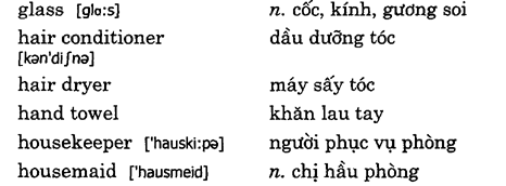 Hoc Tieng Anh Khach San
