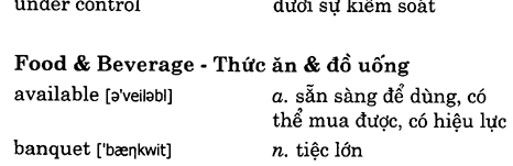 Hoc Tieng Anh Khach San
