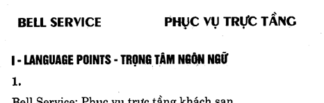 Hoc Tieng Anh Khach San