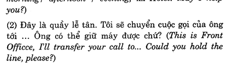Hoc Tieng Anh Khach San