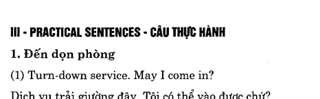 Hoc Tieng Anh Khach San