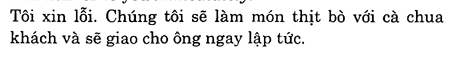 Hoc Tieng Anh Nha Hang