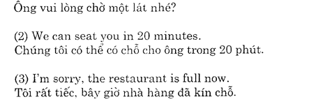 Hoc Tieng Anh Nha Hang