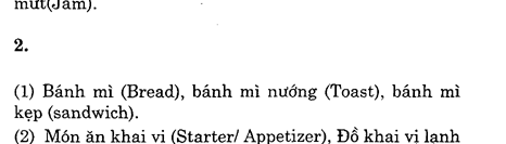 Hoc Tieng Anh Nha Hang