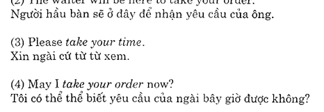 Hoc Tieng Anh Nha Hang
