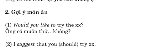 Hoc Tieng Anh Nha Hang
