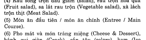 Hoc Tieng Anh Nha Hang