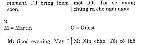 Hoc Tieng Anh Nha Hang