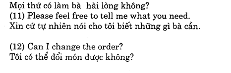 Hoc Tieng Anh Nha Hang