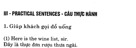 Hoc Tieng Anh Nha Hang