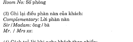 Hoc Tieng Anh Nha Hang