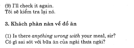 Hoc Tieng Anh Nha Hang