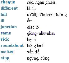 Streamline English Departure