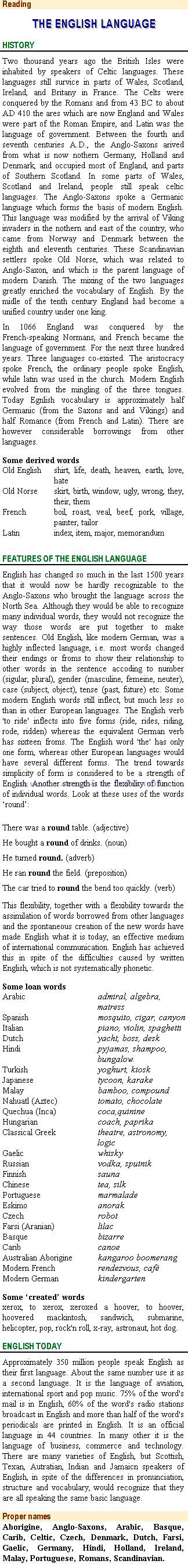 Streamline English Destinations