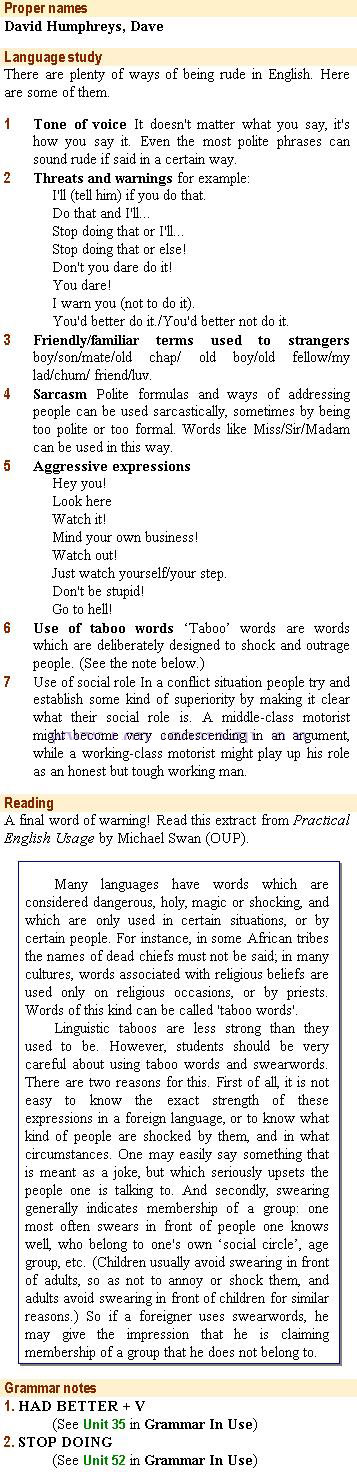 Streamline English Directions