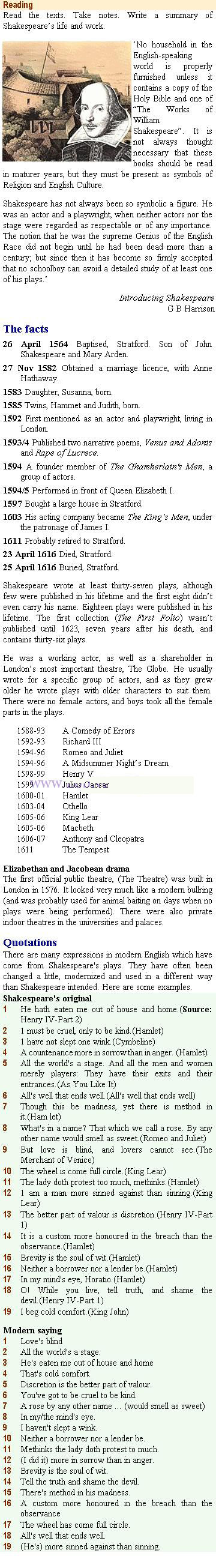 Streamline English Directions