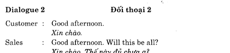 Hoc Tieng Anh Ban Hang